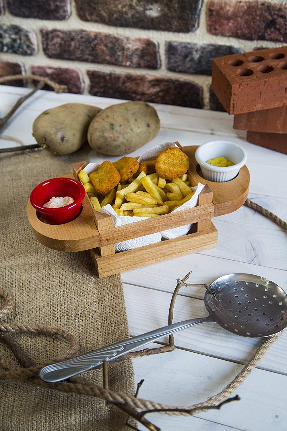 Snack Wooden Serving Tray